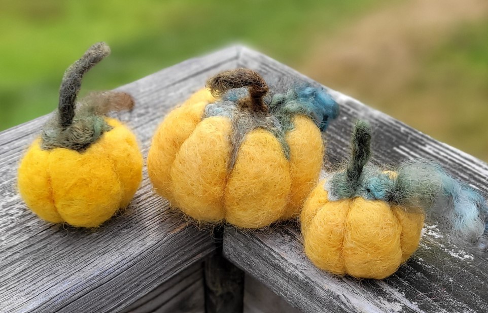 Felting Pumpkins